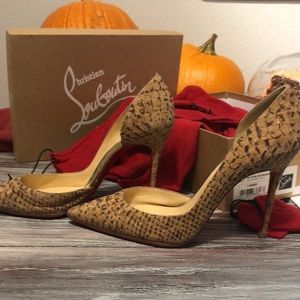 Christian Louboutin iris’s 100 cork evolve specchio